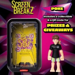 Screen Breakz Poke Collectible with QR Code